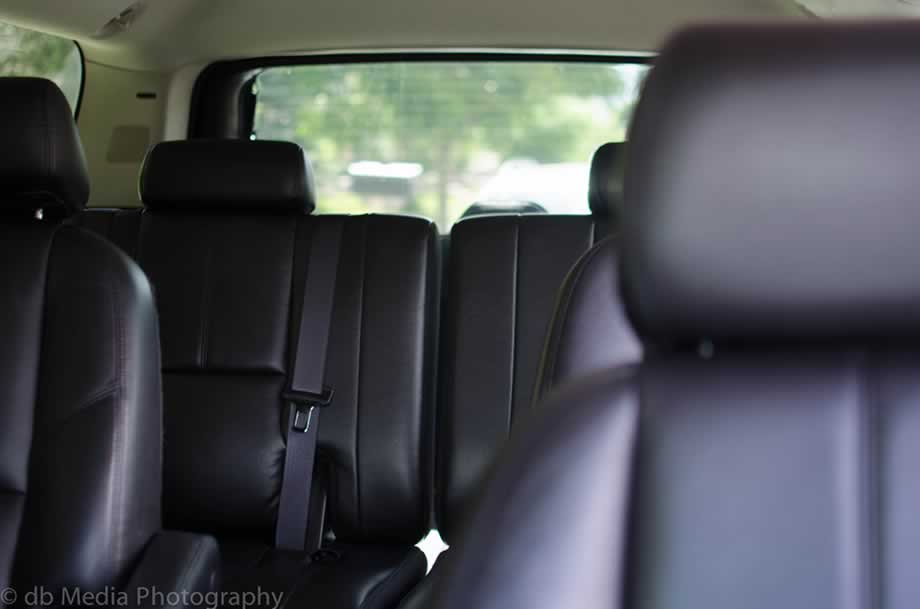 The seating in one of CTS's SUV's.